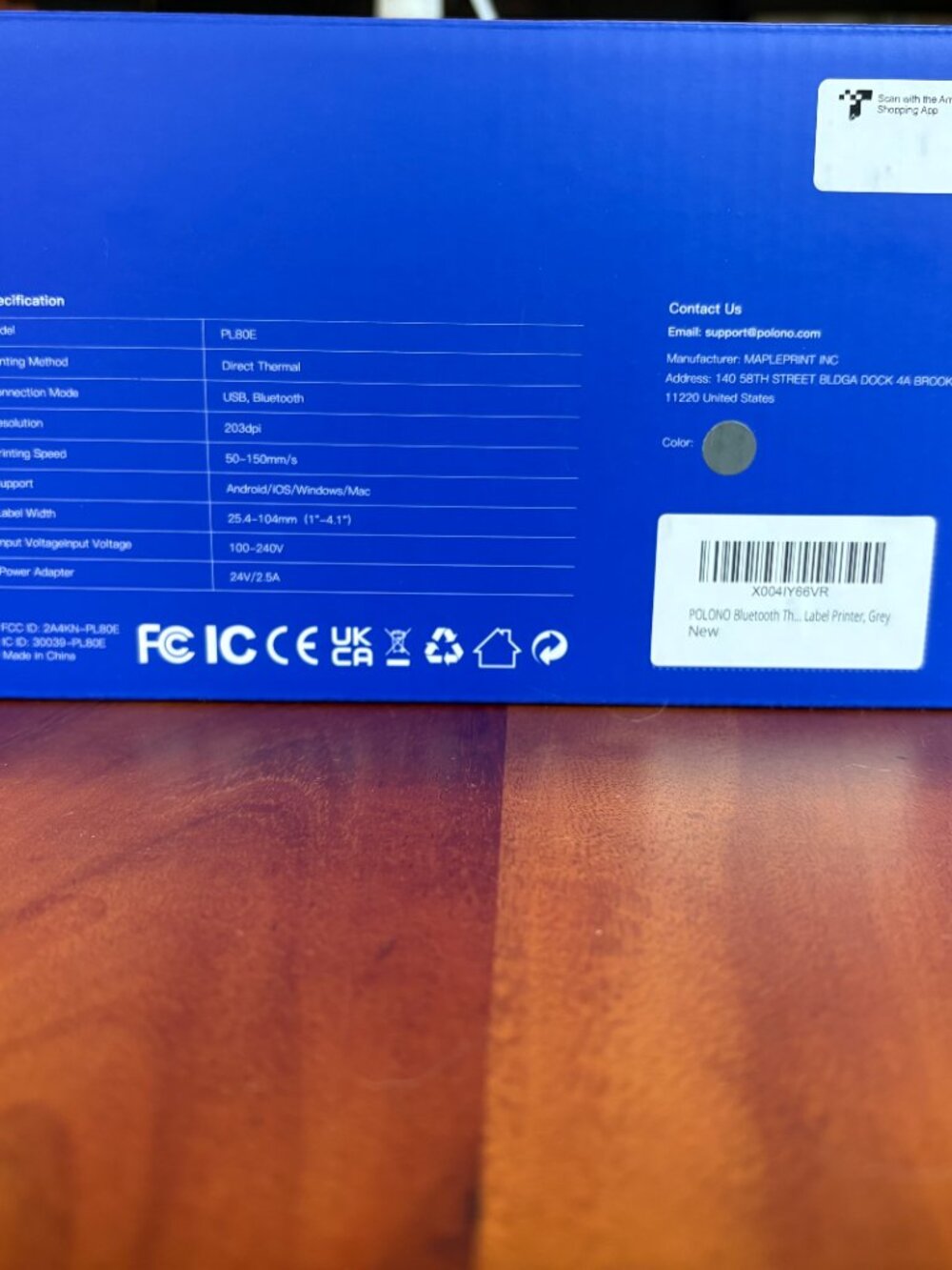 Polono Bluetooth Thermal Shipping Label Printer & Printer Labels - Picture 4 of 9